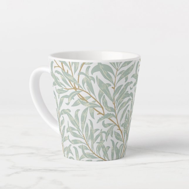 CANECA DE CAFÉ LATTE LATTE MUG : WILLIAM MORRIS : WILLOW DESIGN (Ângulo esquerdo)