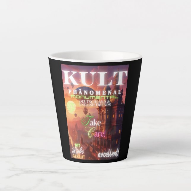 Caneca De Café Latte Latte Tasse (Frente)