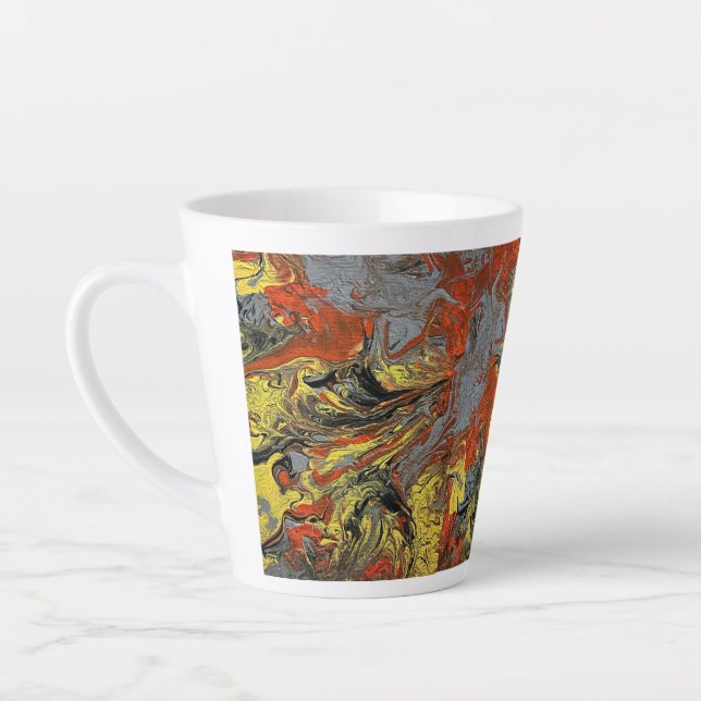 Caneca De Café Latte Lava Mug Amarela  (Esquerda)