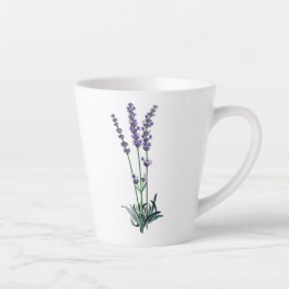 Caneca De Café Latte Lavanda Flor Calm
