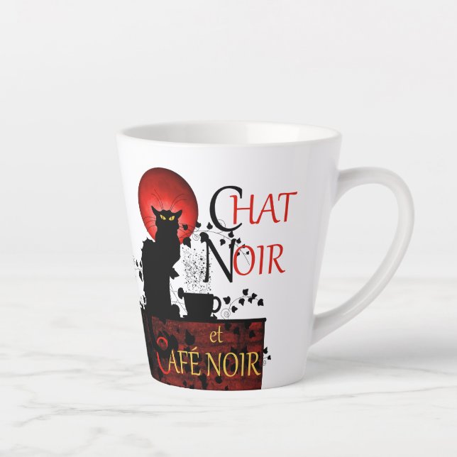 Caneca De Café Latte Le Chat Noir et Café Noir Coffee (Direita)