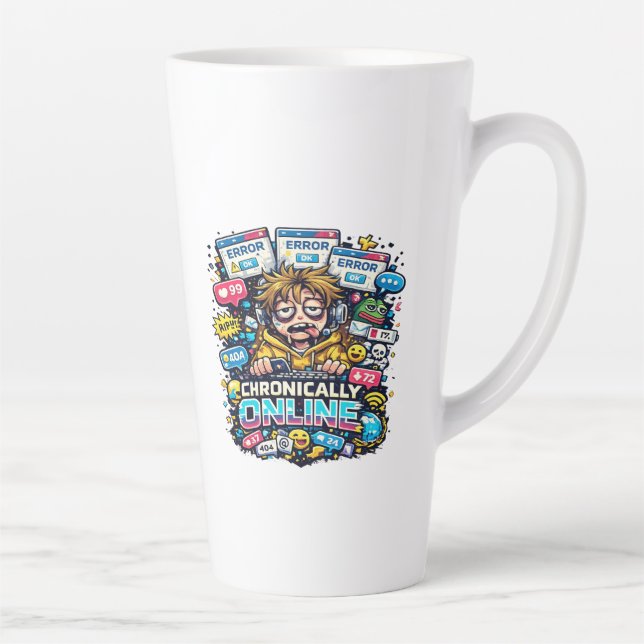 Caneca De Café Latte Legado da Internet (Direita)