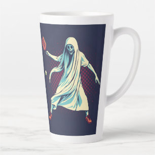 Caneca De Café Latte Legal Arte Caveira De Halloween, Morte Estranha