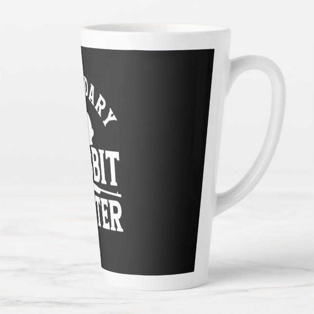 Caneca De Café Latte Legendário Caçador de Coelhos (Direita)