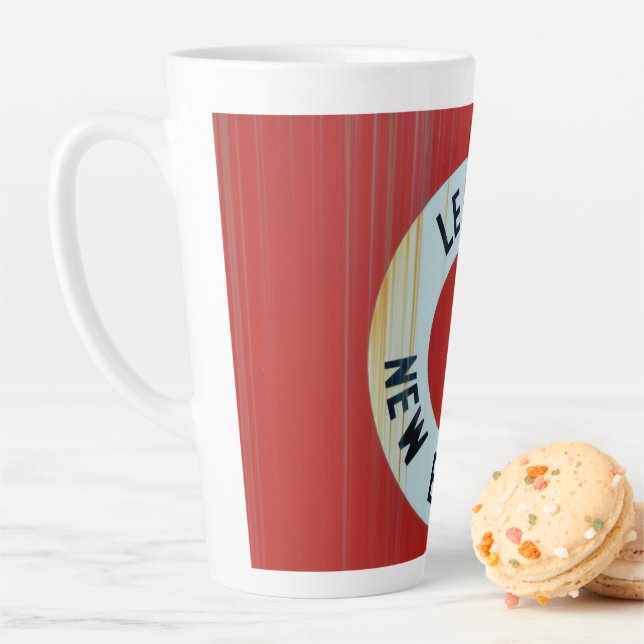 Caneca De Café Latte Lehigh & New England Railroad 583 Boxcar Caboose (In Situ)