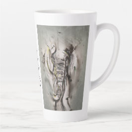 Caneca De Café Latte Léléphant