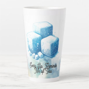Caneca De Café Latte Lembrança de Marshmallow Fofa