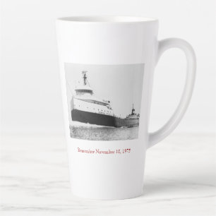 Caneca De Café Latte Lembre-se: O Edmund Fitzgerald feat. Nomes da Trip