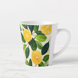 Caneca De Café Latte "Lemon Bliss Espresso Cups"