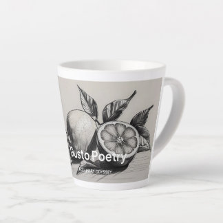 Caneca De Café Latte Lemon & Orange Gusto Poetry