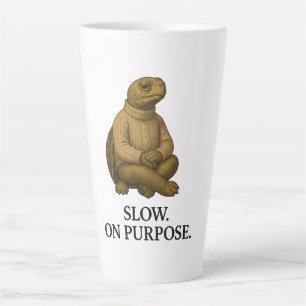 CANECA DE CAFÉ LATTE LENTO COM PROPÓSITO.