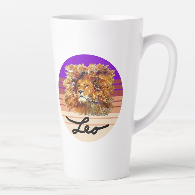 CANECA DE CAFÉ LATTE LEO THE LION LATTE MUG MODELO (Direita)