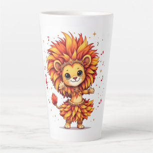Caneca De Café Latte Leoa [Theme] Camiseta Feminina Design Brasil Prese