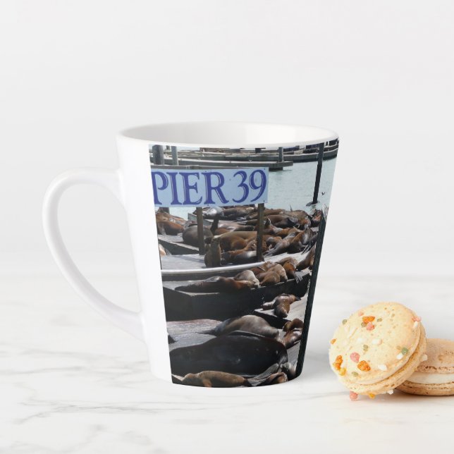 Caneca De Café Latte Leões Marinhos do Pier 39 (In Situ)