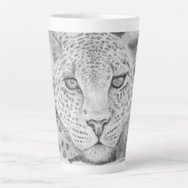 Caneca De Café Latte Leopard Latte Mug