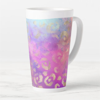 Caneca De Café Latte Leopard Paint Series Design 11