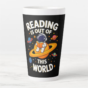 Caneca De Café Latte Ler é fora deste mundo