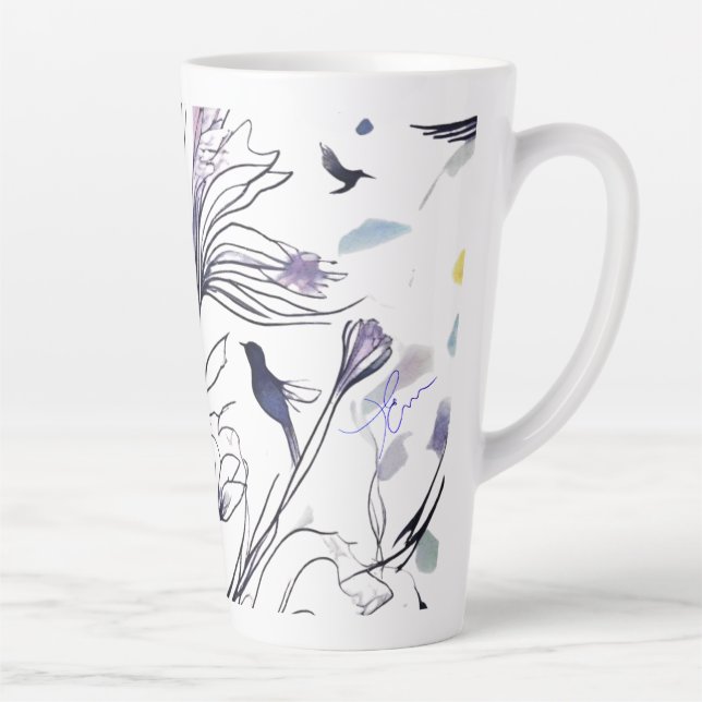 Caneca De Café Latte Les envolés 2 Tasse (Direita)