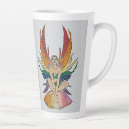 Caneca De Café Latte Lesbian Faerie