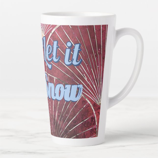 Caneca De Café Latte Let it snow mug (Direita)