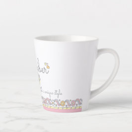 Caneca De Café Latte Letra âmbar Um nome que significa monograma