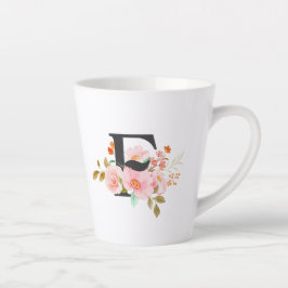 Caneca De Café Latte Letra F