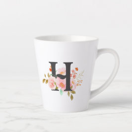 Caneca De Café Latte Letra H