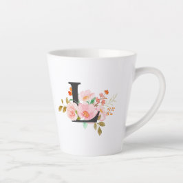 Caneca De Café Latte Letra L