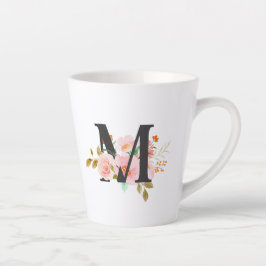 Caneca De Café Latte Letra M