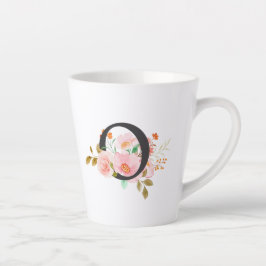 Caneca De Café Latte Letra O
