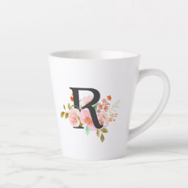 Caneca De Café Latte Letra R