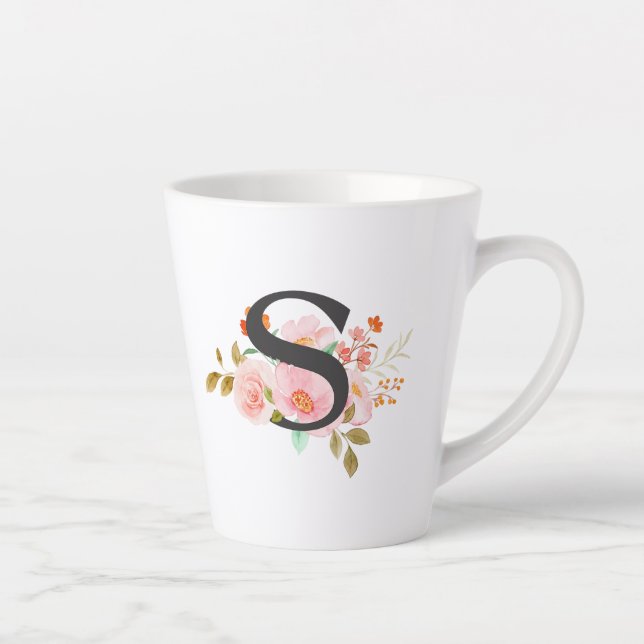 Caneca De Café Latte Letra S (Direita)