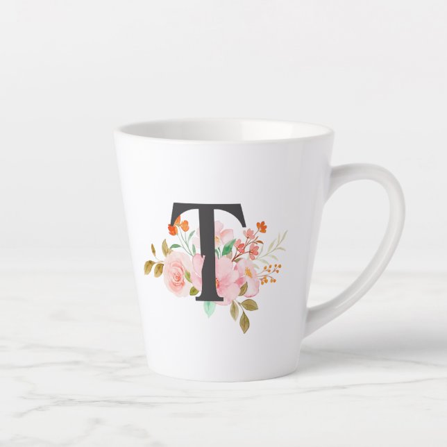Caneca De Café Latte Letra T (Direita)