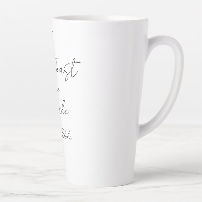 Caneca De Café Latte Let's toast the couple engagement wedding party ye (Direita)