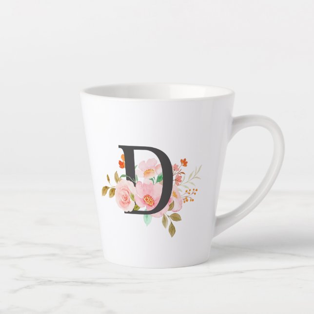 Caneca De Café Latte Letter D (Direita)