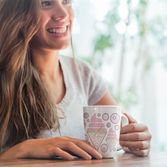 Caneca De Café Latte Licorice Mug, Sorvete irresistível - Adiela Akoo (Irresistible Ice Cream Liquorice Latte Mug by Poet Adiela Akoo. Love it? GET it! See collection 4mor)