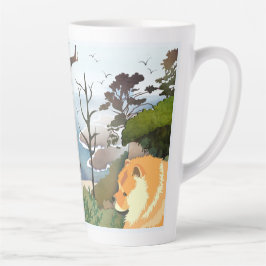 Caneca De Café Latte LIL WEATHER Chow - Mug com design de ambos os lado