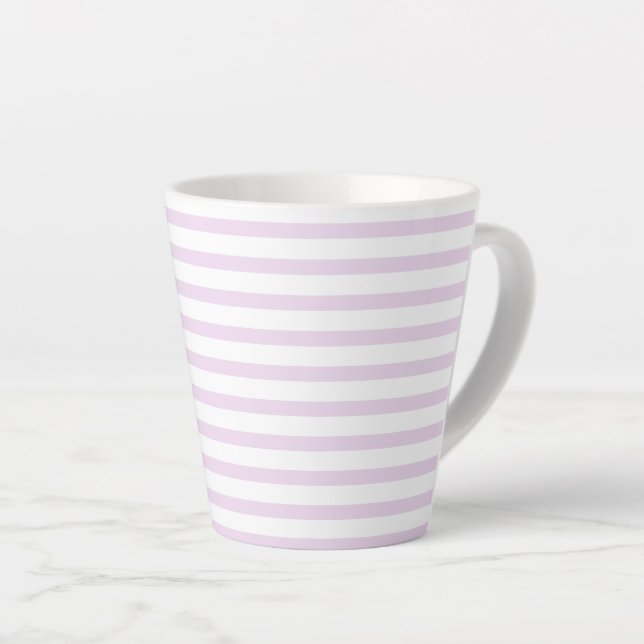 Caneca De Café Latte lilac-white –zweifarbig two-tone pastel (Ângulo direito)