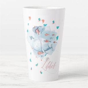 Caneca De Café Latte Lilibet Nomeado Baleia MÁGICA Presentes para Menin