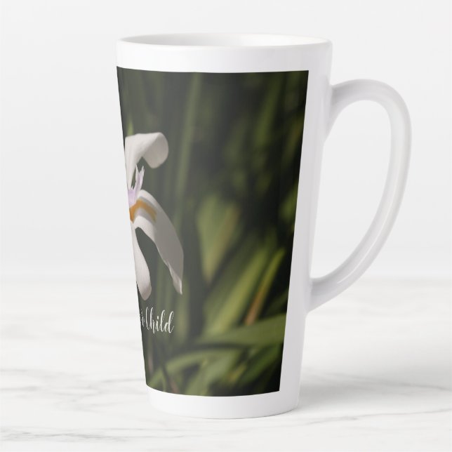 Caneca De Café Latte Lily Garden Latte Mug (Direita)