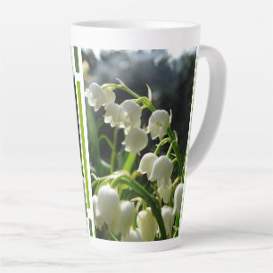 Caneca De Café Latte Lily-of-the-Valley Design Latte Mug