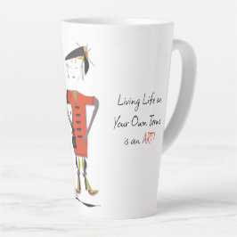 Caneca De Café Latte 'Lily' - Viva a vida nos seus próprios termos Latt