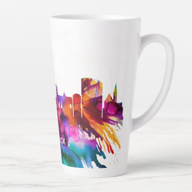Caneca De Café Latte Limerick Skyline (Direita)