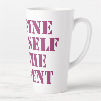 Caneca De Café Latte Limitar-se à atual citação motivacional