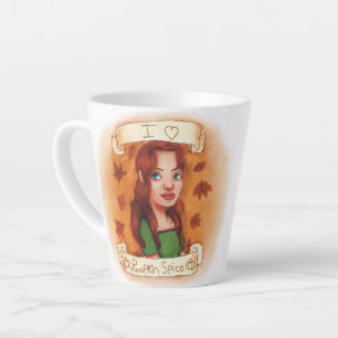 Caneca De Café Latte Linda caneca Eu Amo Pumpkin Spice Latte