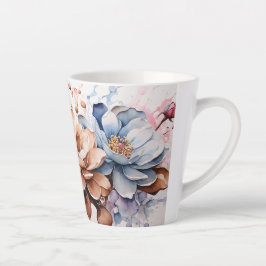 Caneca De Café Latte Linda floral Latte Mug