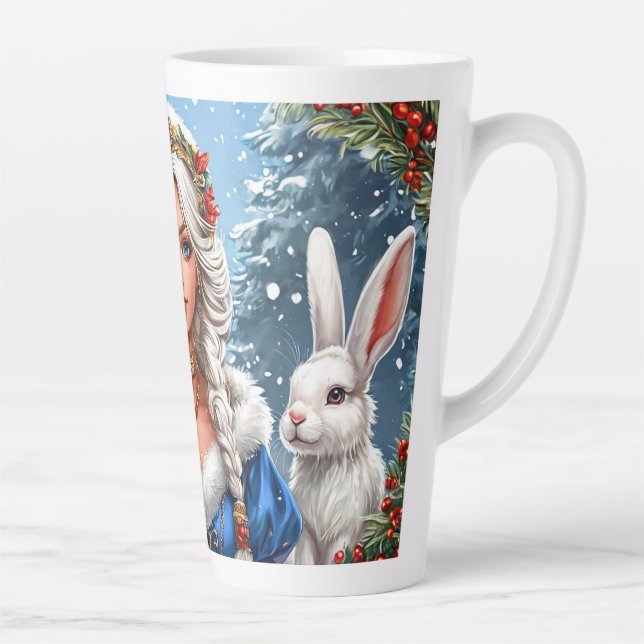 Caneca De Café Latte Linda Neve Maiden (Direita)