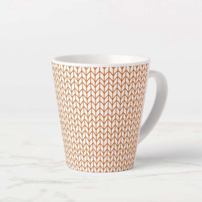 Caneca De Café Latte LINE Dourada KNIT Latte Mug (Ângulo direito)