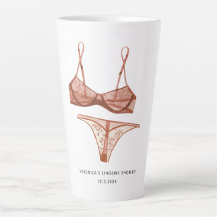 Caneca De Café Latte Lingerie Blush Nupcial