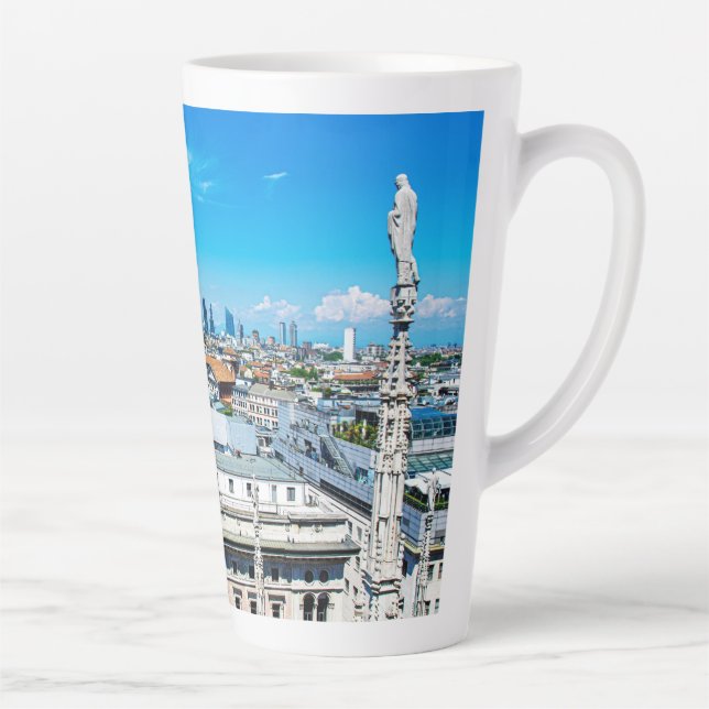 Caneca De Café Latte Linha aérea de Milão (Direita)